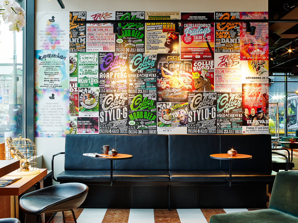 Scandic Europa, lobby, poster wall